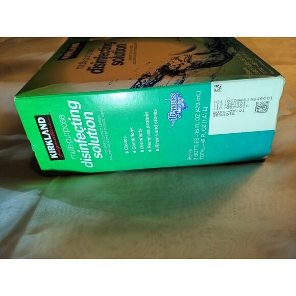 Kirkland Signature Multi-Purpose Disinfecting Solution, 16 fl oz, 3 ct EXP6/24 - Picture 3 of 5